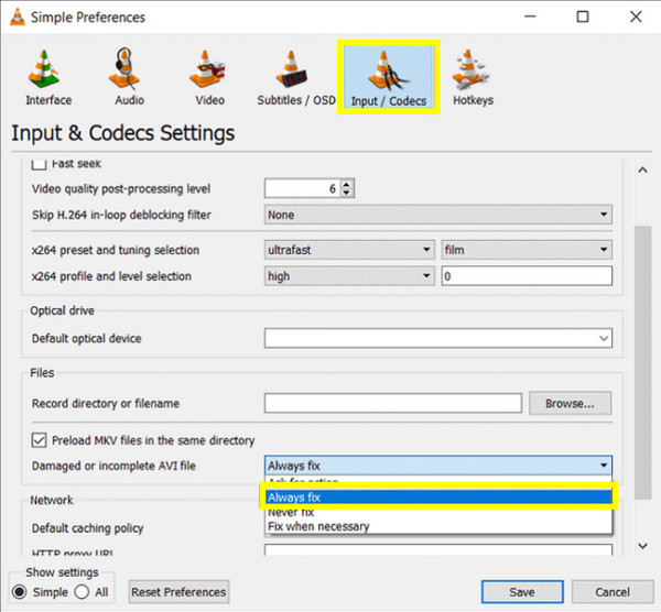 Sửa lỗi VLC cho tệp video 3GP