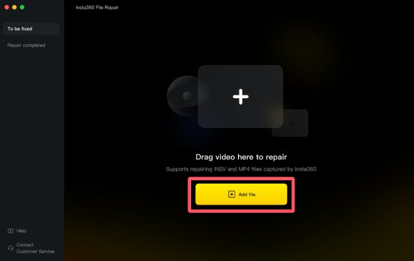 Legg til fil på Insta360