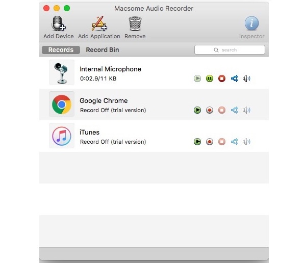 Registratore audio Macsome